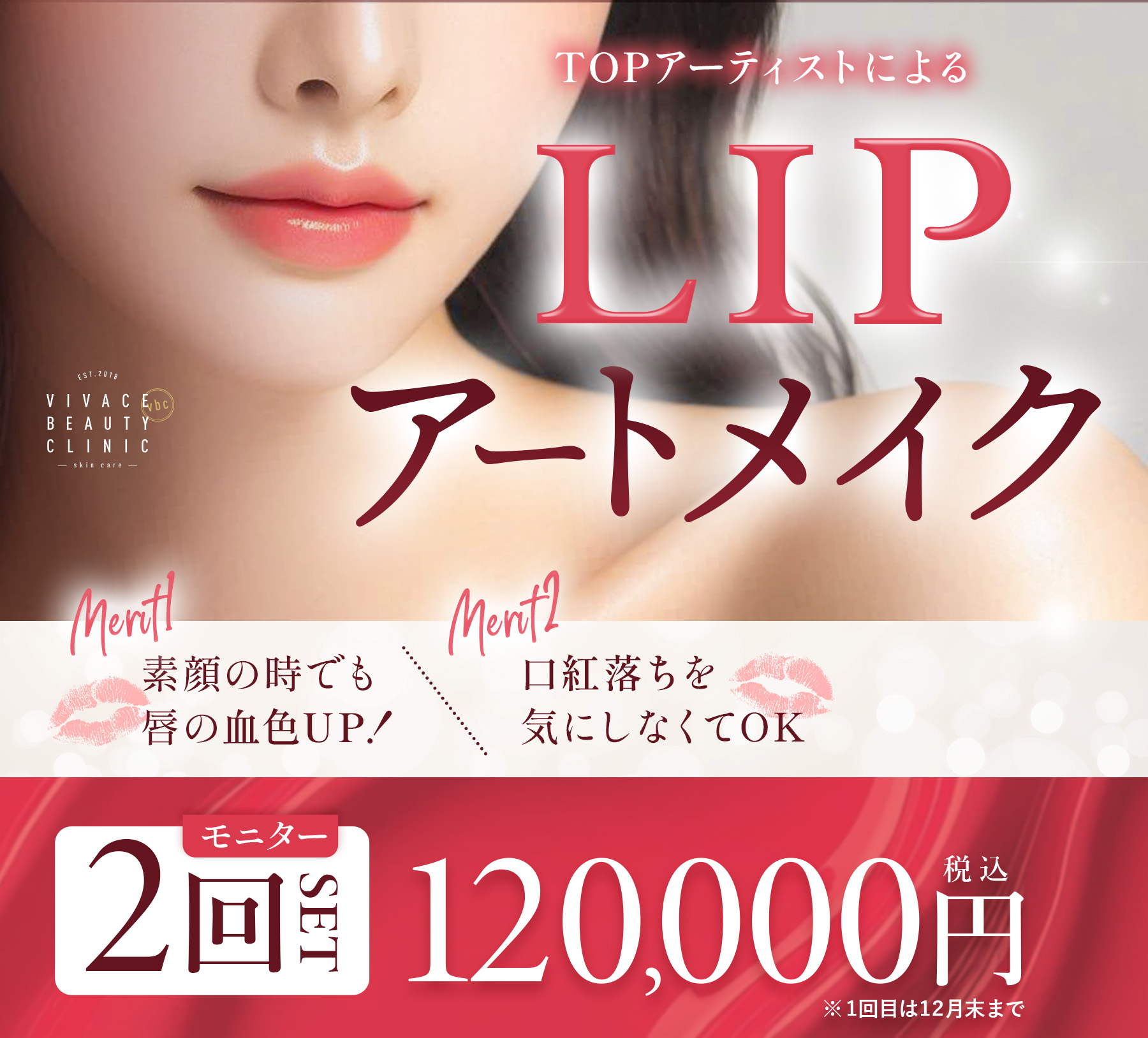 リップのアートメイクモニター